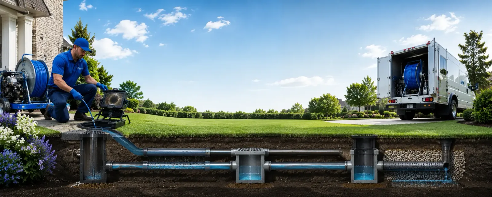 Outdoor drain cleaning information for Harwood, MO